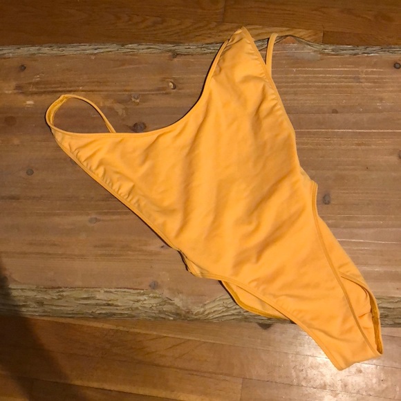 AA Rare Nylon Tricut One Piece - Orange - Picture 2 of 3